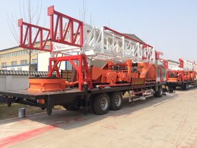 4 Sets SPT-1500 trailer-mounted drilling rig are exported to